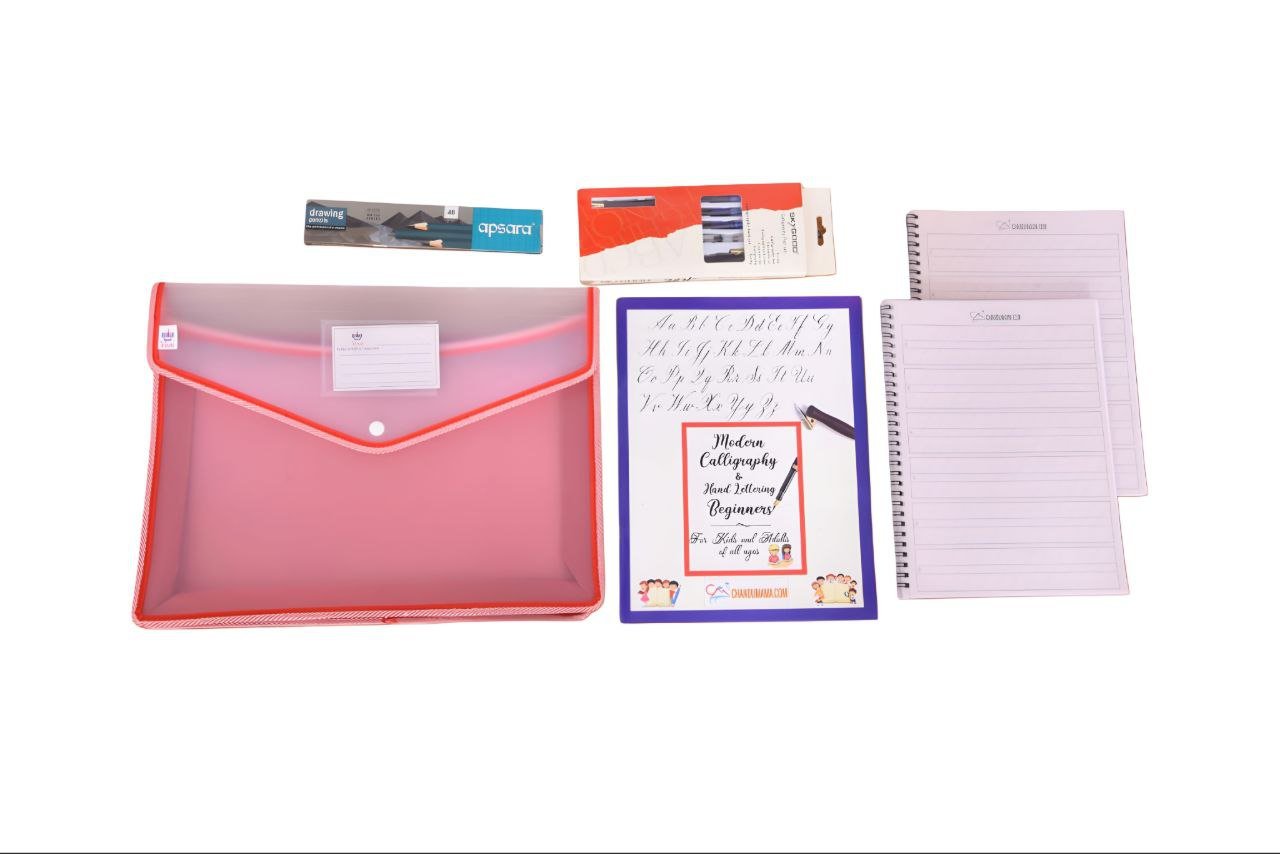 modern calligraphy & handwriting practice kit for beginners