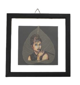 drawings on bodhi leafs